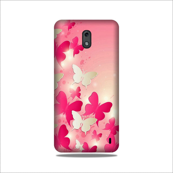 White Pick Butterflies Case for Nokia 3