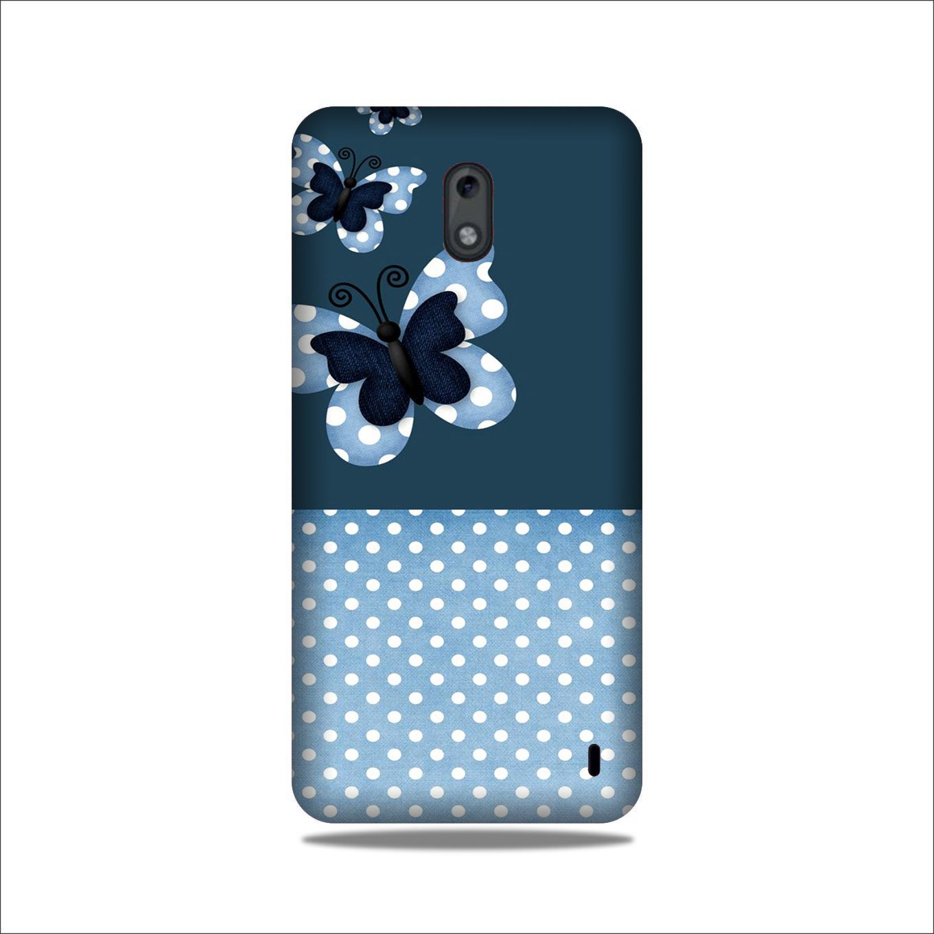 White dots Butterfly Case for Nokia 2
