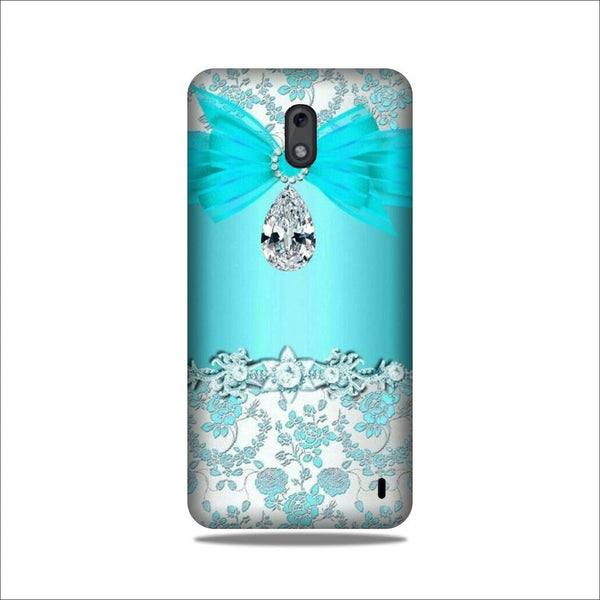 Shinny Blue Background Case for Nokia 2