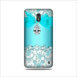 Shinny Blue Background Case for Nokia 3