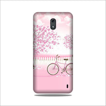 Pink Flowers Cycle Case for Nokia 2  (Design - 102)