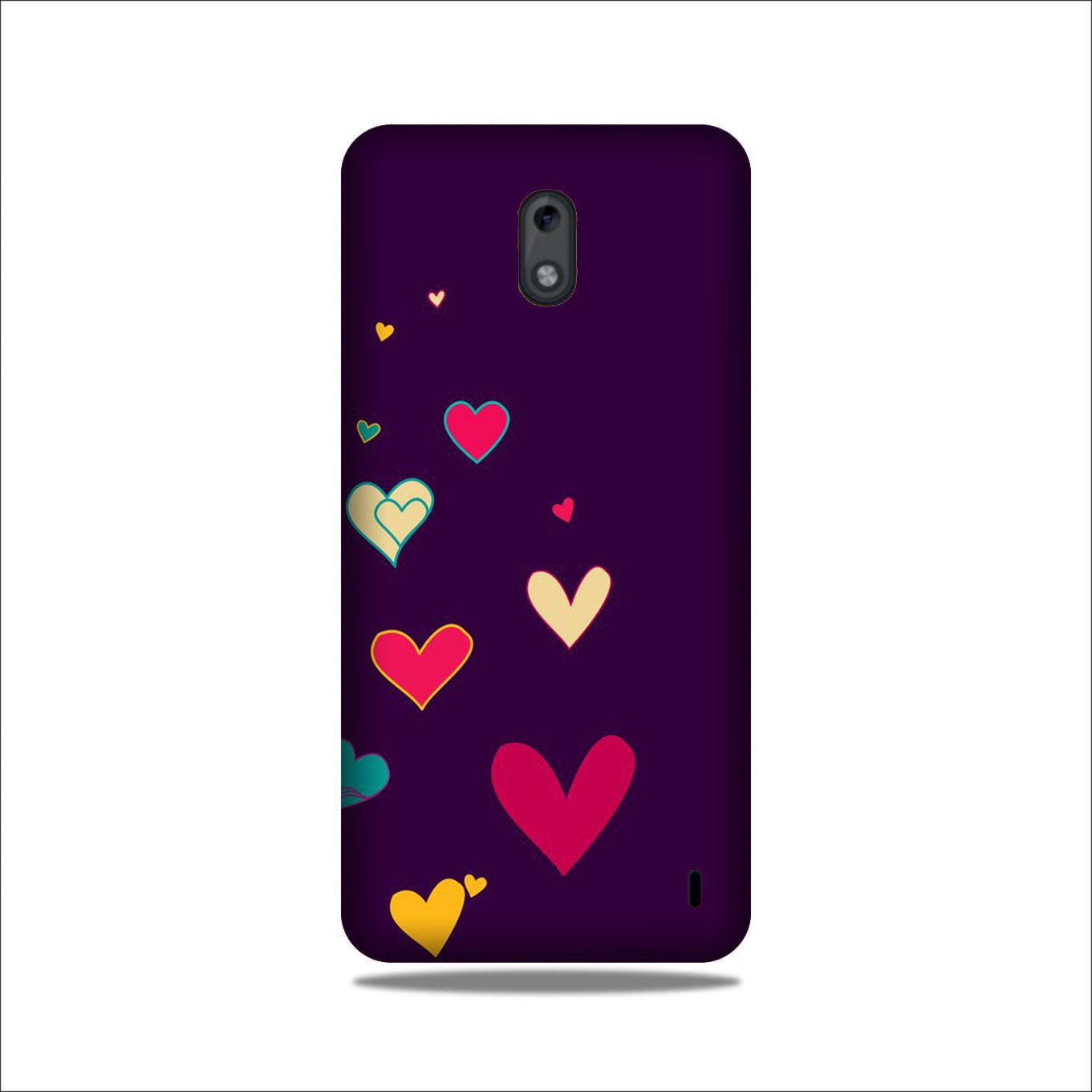 Purple Background Case for Nokia 2  (Design - 107)