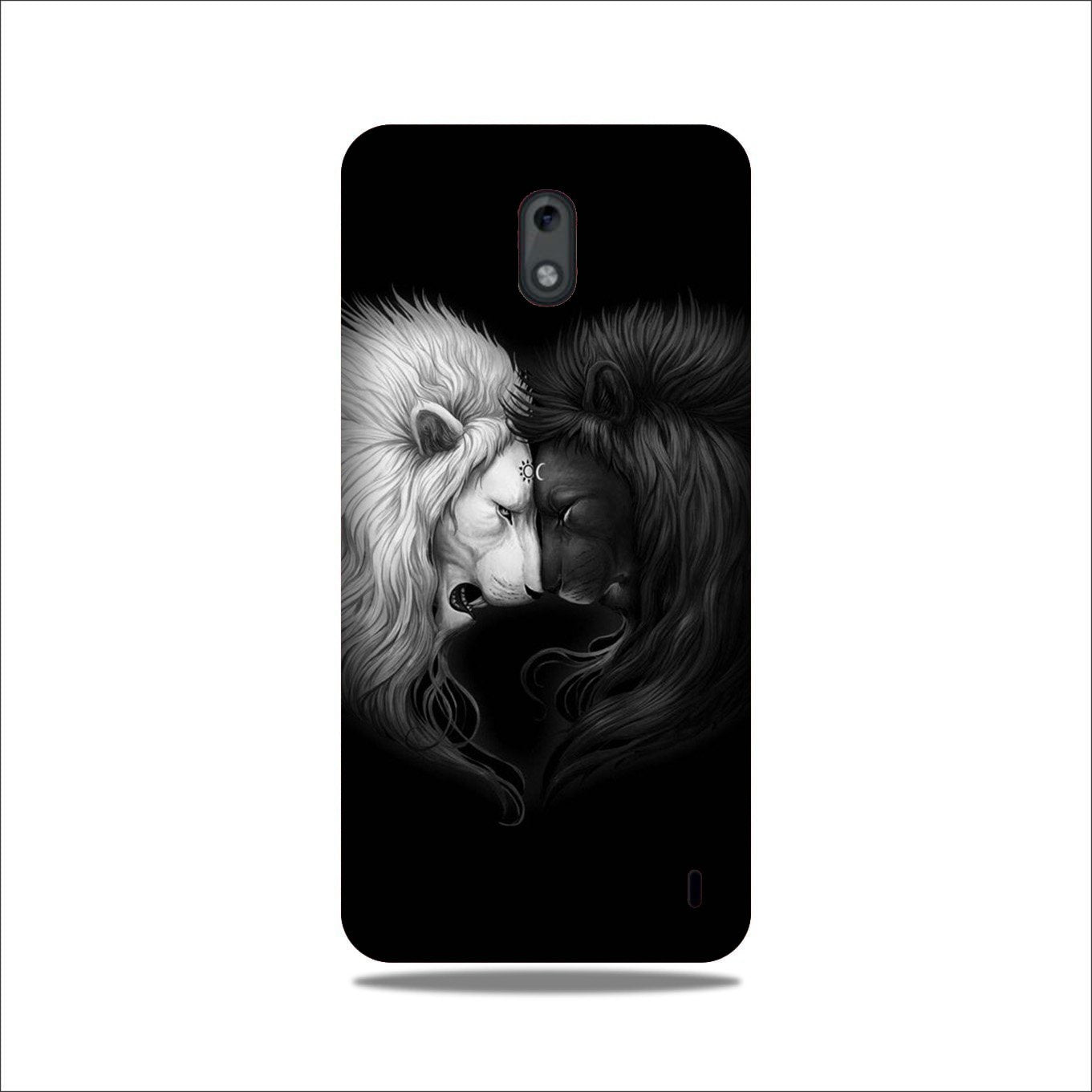 Dark White Lion Case for Nokia 2(Design - 140)
