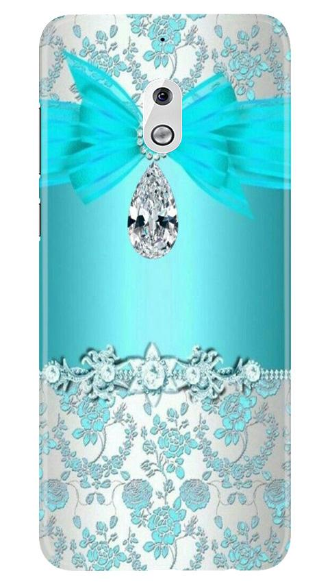 Shinny Blue Background Case for Nokia 2.1
