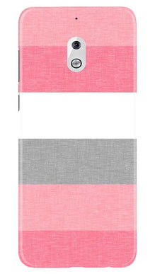 Pink white pattern Mobile Back Case for Nokia 2.1 (Design - 55)