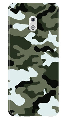 Army Camouflage Mobile Back Case for Nokia 2.1  (Design - 108)