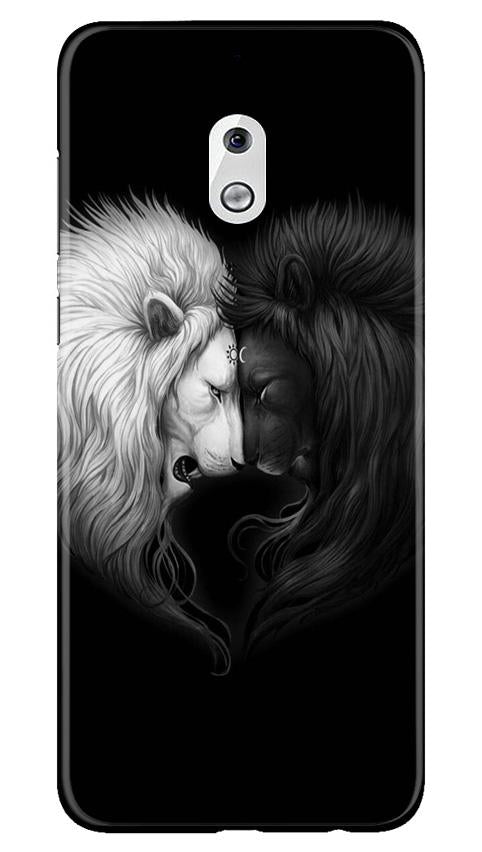 Dark White Lion Case for Nokia 2.1  (Design - 140)