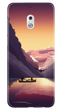 Mountains Boat Mobile Back Case for Nokia 2.1 (Design - 181)
