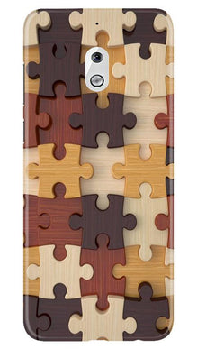 Puzzle Pattern Mobile Back Case for Nokia 2.1 (Design - 217)