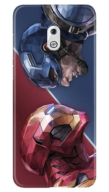 Ironman Captain America Mobile Back Case for Nokia 2.1 (Design - 245)