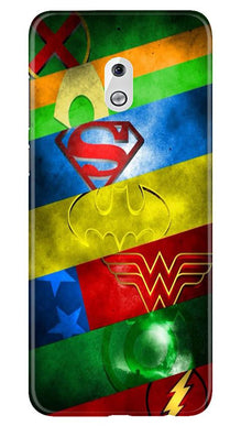 Superheros Logo Mobile Back Case for Nokia 2.1 (Design - 251)
