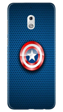 Captain America Shield Mobile Back Case for Nokia 2.1 (Design - 253)
