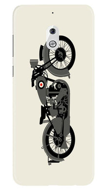 MotorCycle Mobile Back Case for Nokia 2.1 (Design - 259)