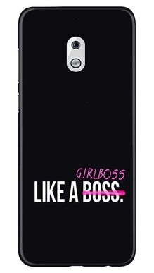 Like a Girl Boss Mobile Back Case for Nokia 2.1 (Design - 265)