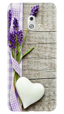 White Heart Mobile Back Case for Nokia 2.1 (Design - 298)