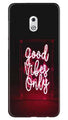 Good Vibes Only Mobile Back Case for Nokia 2.1 (Design - 354)