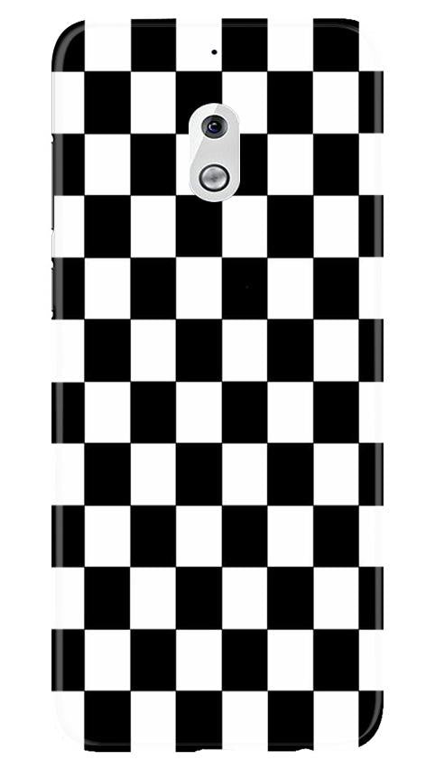 Black White Boxes Mobile Back Case for Nokia 2.1 (Design - 372)