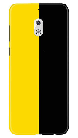 Black Yellow Pattern Mobile Back Case for Nokia 2.1 (Design - 397)