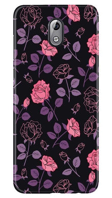 Rose Pattern Mobile Back Case for Nokia 3.1 (Design - 2)