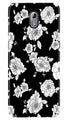 White flowers Black Background Case for Nokia 3.1