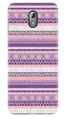 Zigzag line pattern3 Mobile Back Case for Nokia 3.1 (Design - 11)