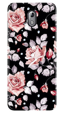 Pink rose Mobile Back Case for Nokia 3.1 (Design - 12)