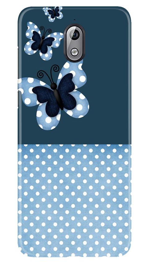 White dots Butterfly Case for Nokia 3.1