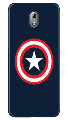 Captain America Mobile Back Case for Nokia 3.1 (Design - 42)
