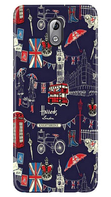 Love London Mobile Back Case for Nokia 3.1 (Design - 75)