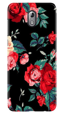 Red Rose2 Mobile Back Case for Nokia 3.1 (Design - 81)