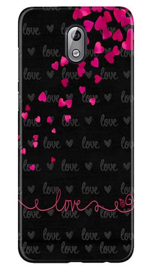 Love in Air Mobile Back Case for Nokia 3.1 (Design - 89)