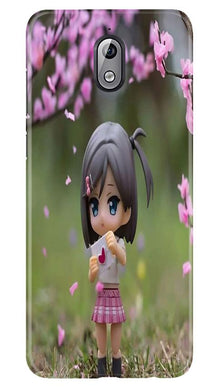 Cute Girl Mobile Back Case for Nokia 3.1 (Design - 92)