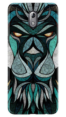 Lion Mobile Back Case for Nokia 3.1 (Design - 97)