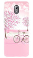 Pink Flowers Cycle Case for Nokia 3.1  (Design - 102)