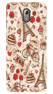 Love Paris Mobile Back Case for Nokia 3.1  (Design - 103)