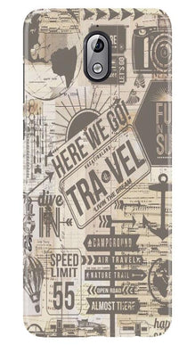 Travel Mobile Back Case for Nokia 3.1  (Design - 104)