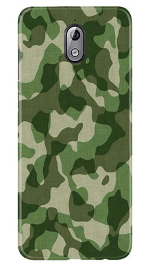 Army Camouflage Mobile Back Case for Nokia 3.1  (Design - 106)