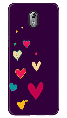 Purple Background Mobile Back Case for Nokia 3.1  (Design - 107)