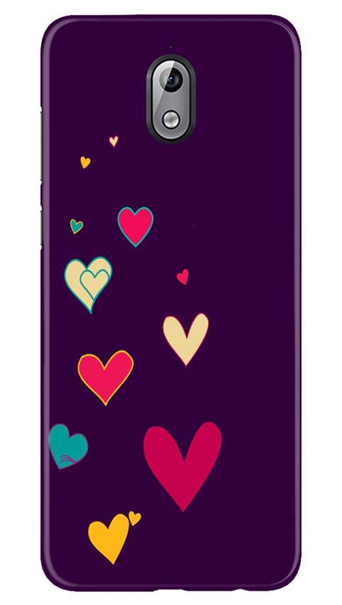 Purple Background Case for Nokia 3.1  (Design - 107)
