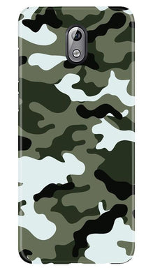 Army Camouflage Mobile Back Case for Nokia 3.1  (Design - 108)