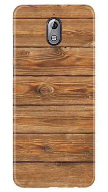 Wooden Look Mobile Back Case for Nokia 3.1  (Design - 113)