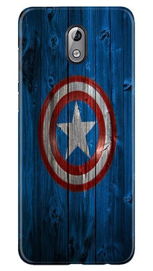 Captain America Superhero Mobile Back Case for Nokia 3.1  (Design - 118)