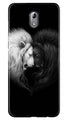 Dark White Lion Case for Nokia 3.1  (Design - 140)