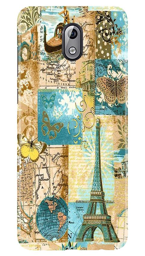 Travel Eiffel Tower Case for Nokia 3.1 (Design No. 206)