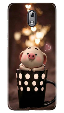 Cute Bunny Mobile Back Case for Nokia 3.1 (Design - 213)