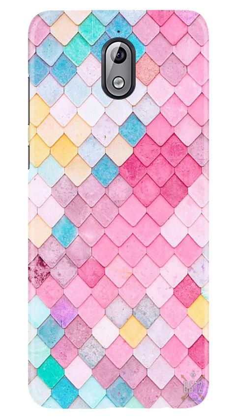 Pink Pattern Case for Nokia 3.1 (Design No. 215)
