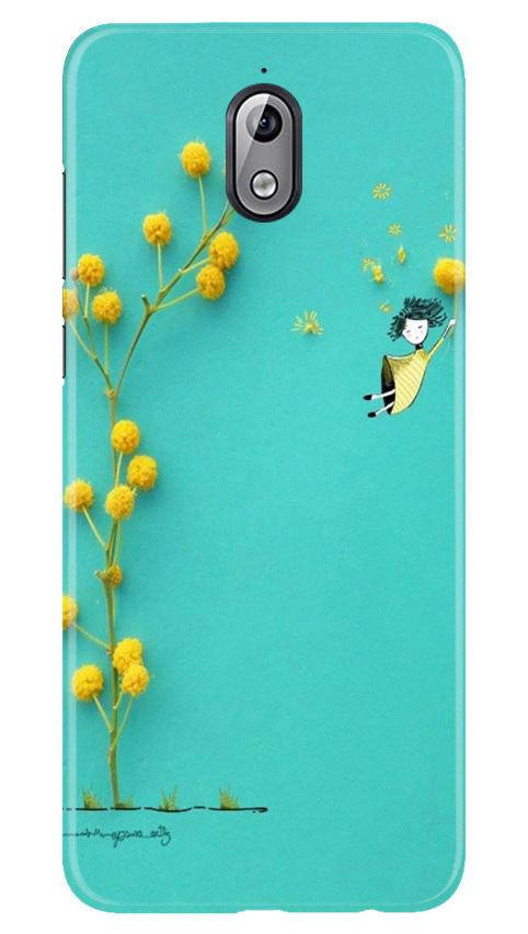 Flowers Girl Case for Nokia 3.1 (Design No. 216)
