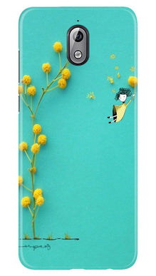 Flowers Girl Mobile Back Case for Nokia 3.1 (Design - 216)