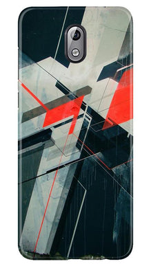 Modern Art Mobile Back Case for Nokia 3.1 (Design - 231)
