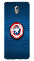 Captain America Shield Case for Nokia 3.1 (Design No. 253)